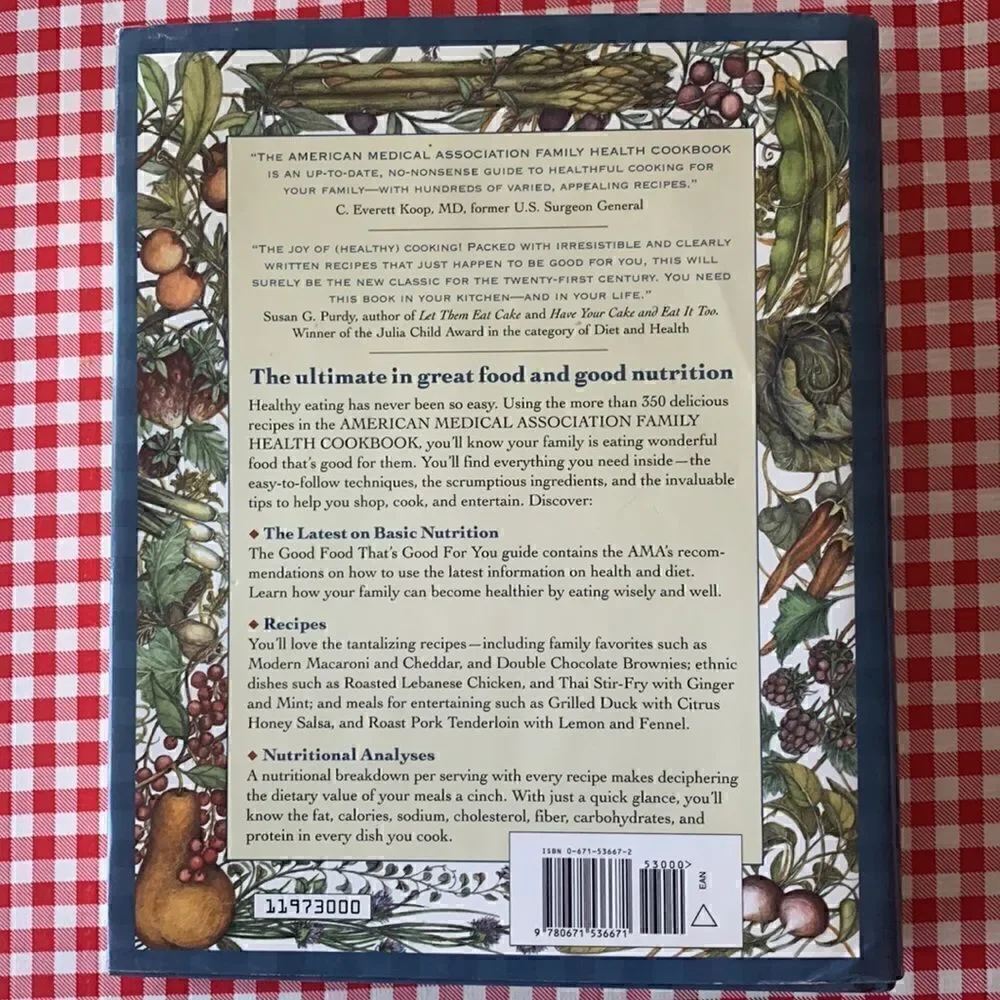 Cookbook American Medical Association Family Health Cookbook Hardcover